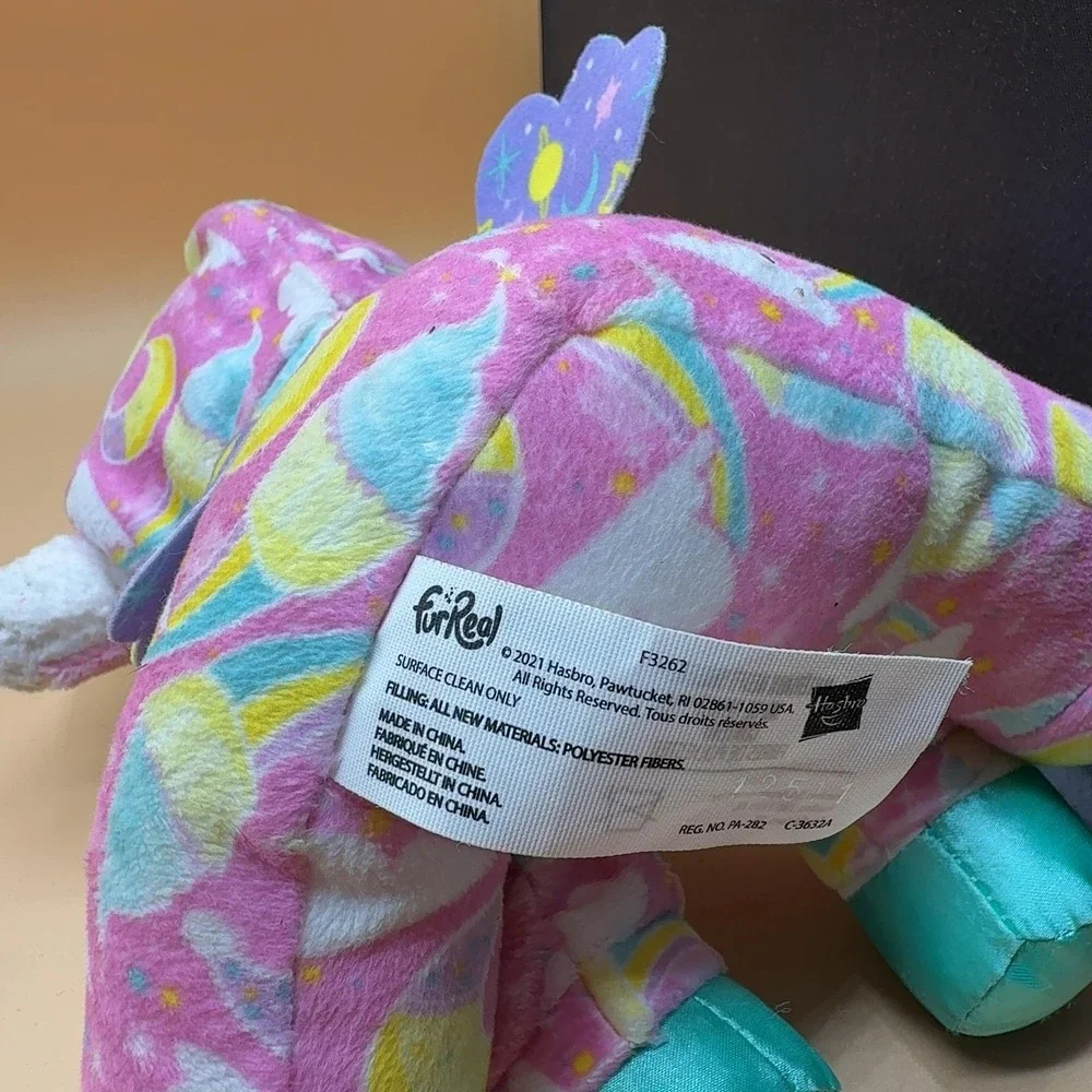 FurReal Friends Lamb Unicorn Plush Stuffed Animal Pink Rainbow (working)